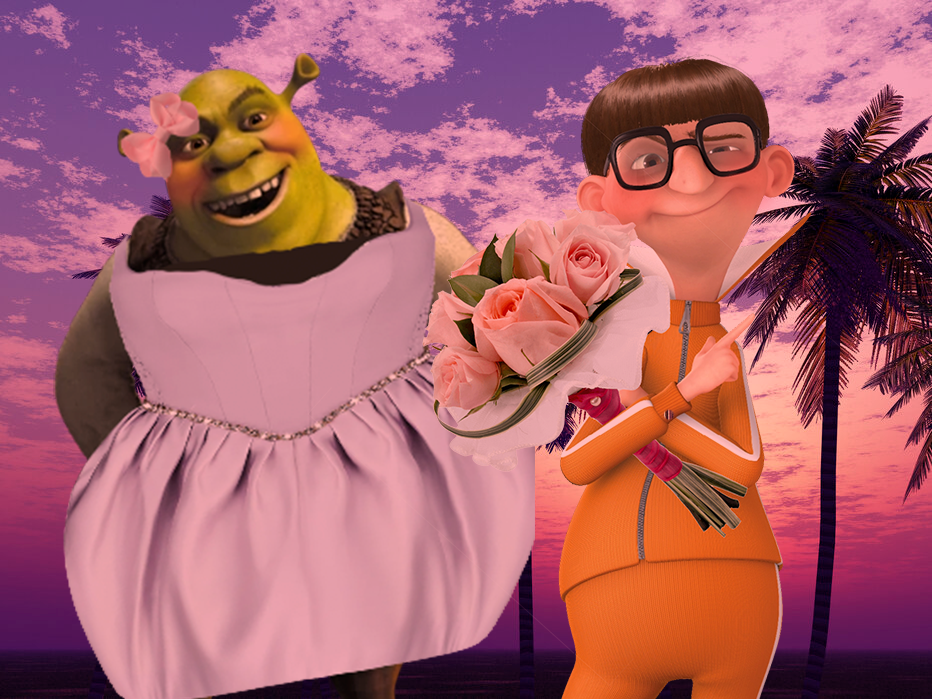 Vector whisks Shrek off into the sunset.