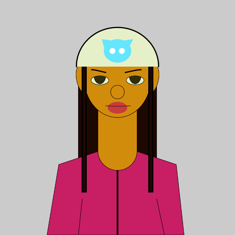 A p5.js image generation of a self portrait.