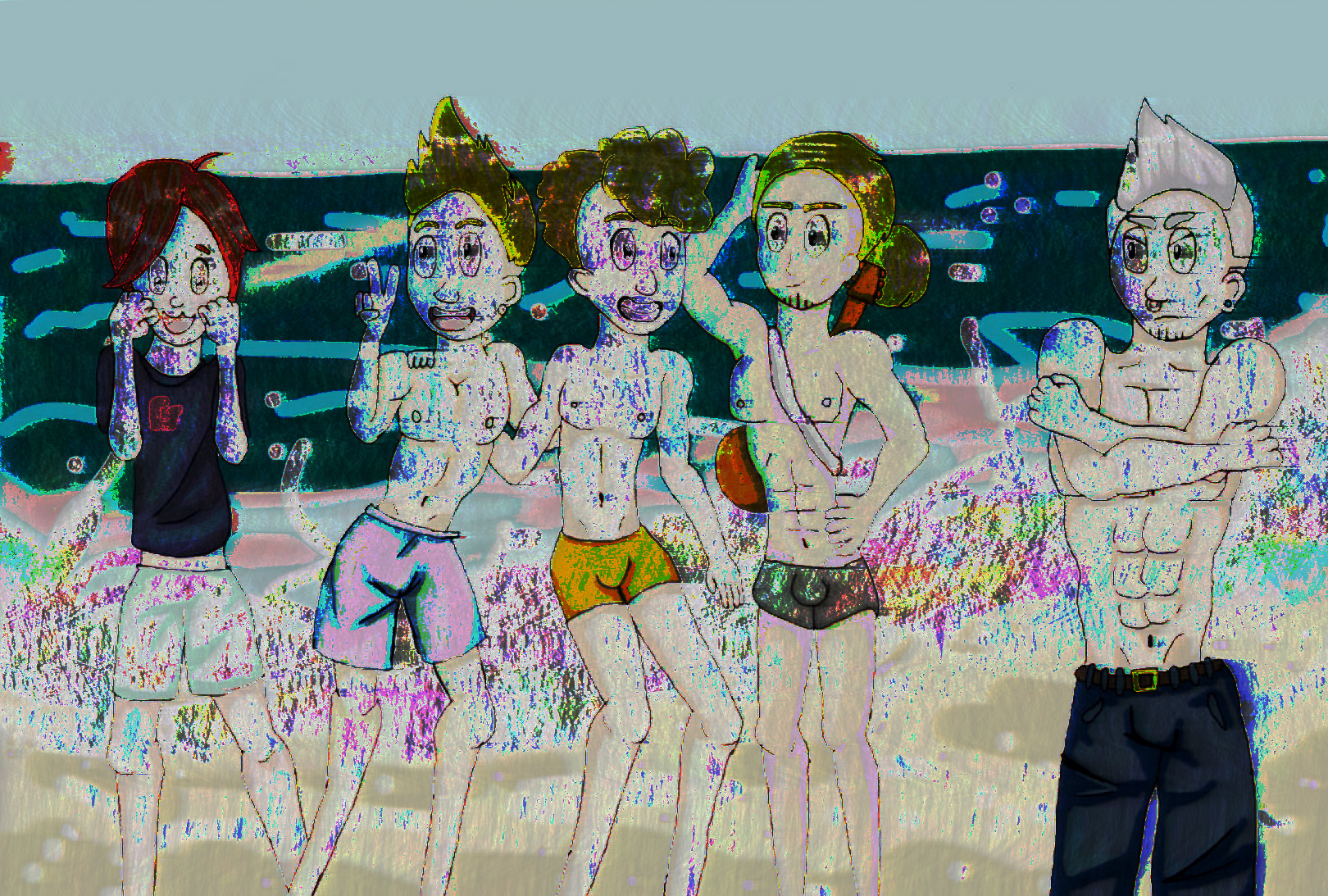 Old TSM fan art but glitched.